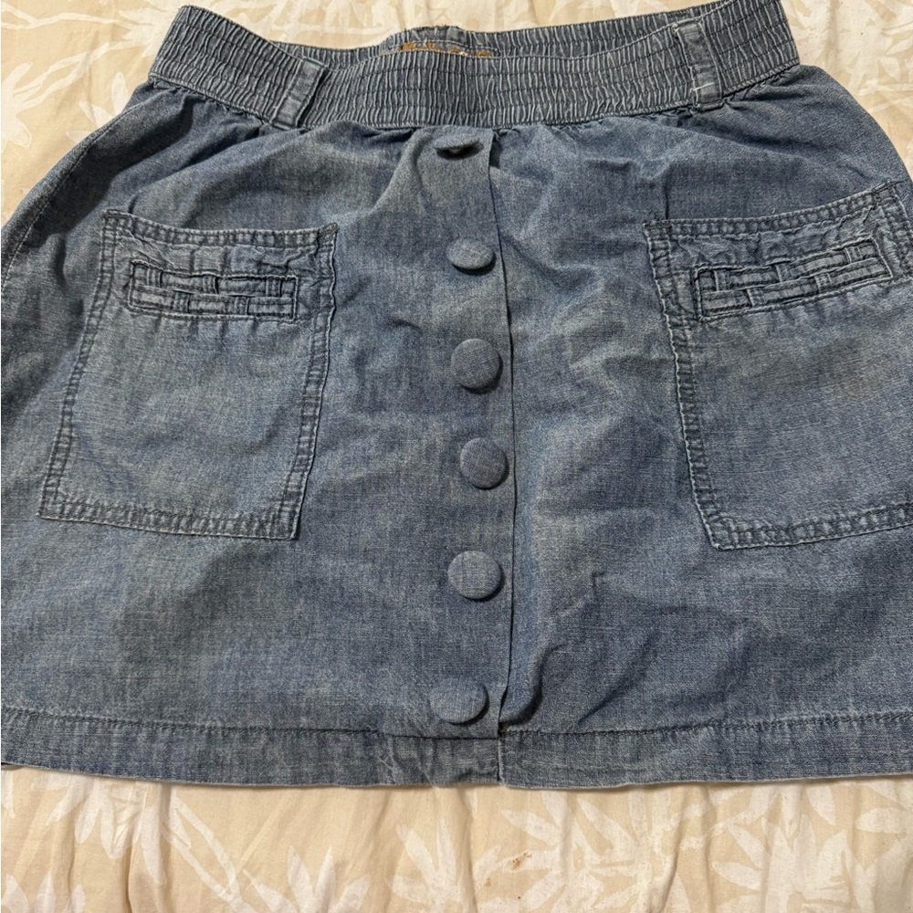 Billabong size large juniors denim skirt